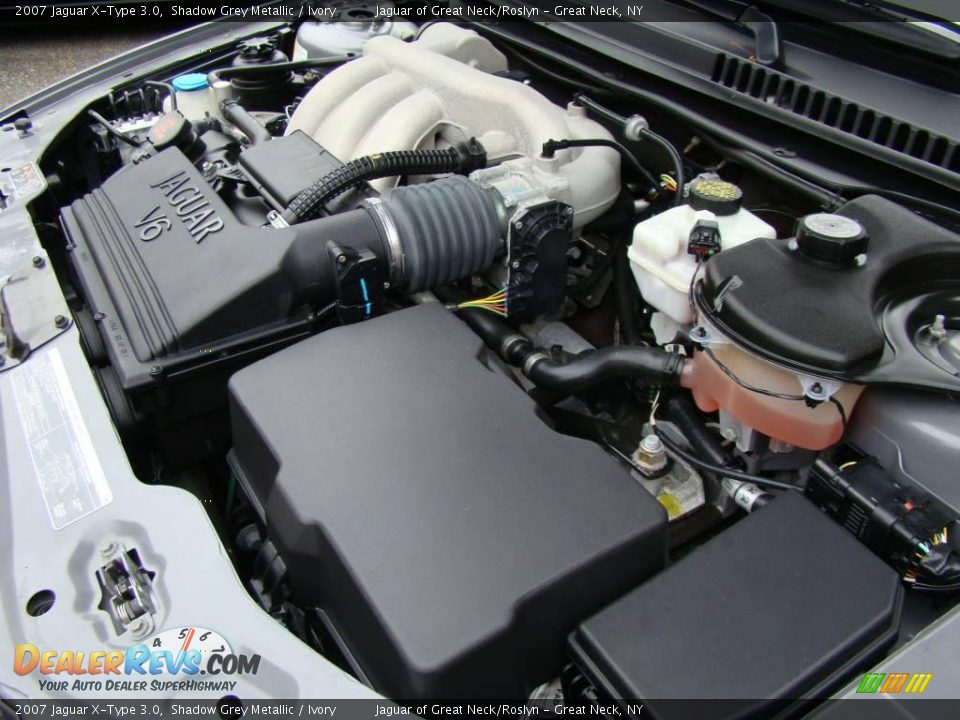 2007 Jaguar X-Type 3.0 Shadow Grey Metallic / Ivory Photo #26