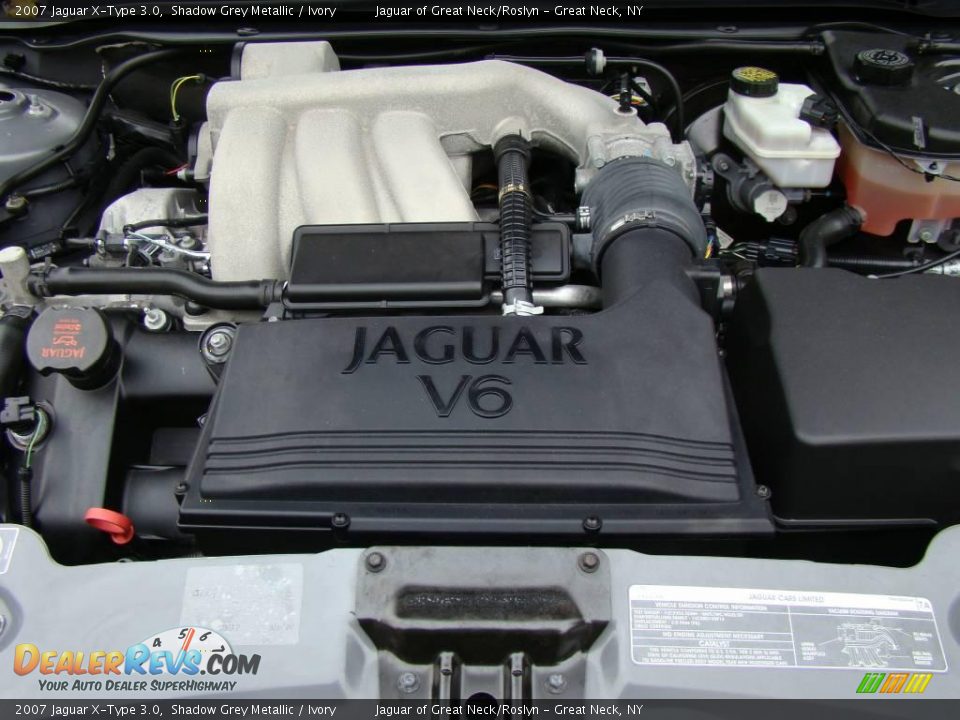 2007 Jaguar X-Type 3.0 Shadow Grey Metallic / Ivory Photo #27