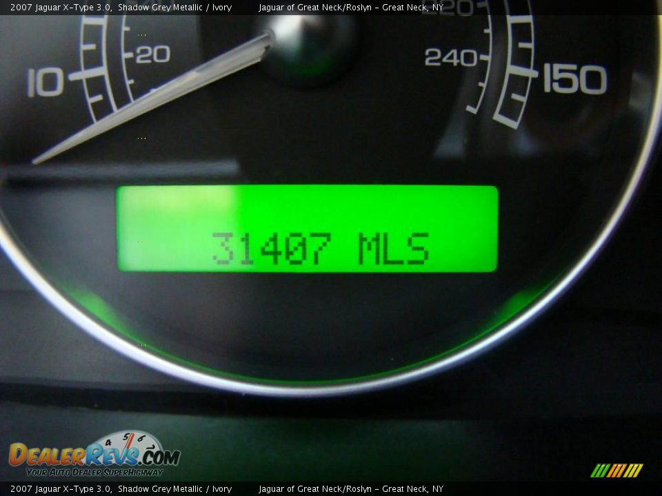 2007 Jaguar X-Type 3.0 Shadow Grey Metallic / Ivory Photo #28