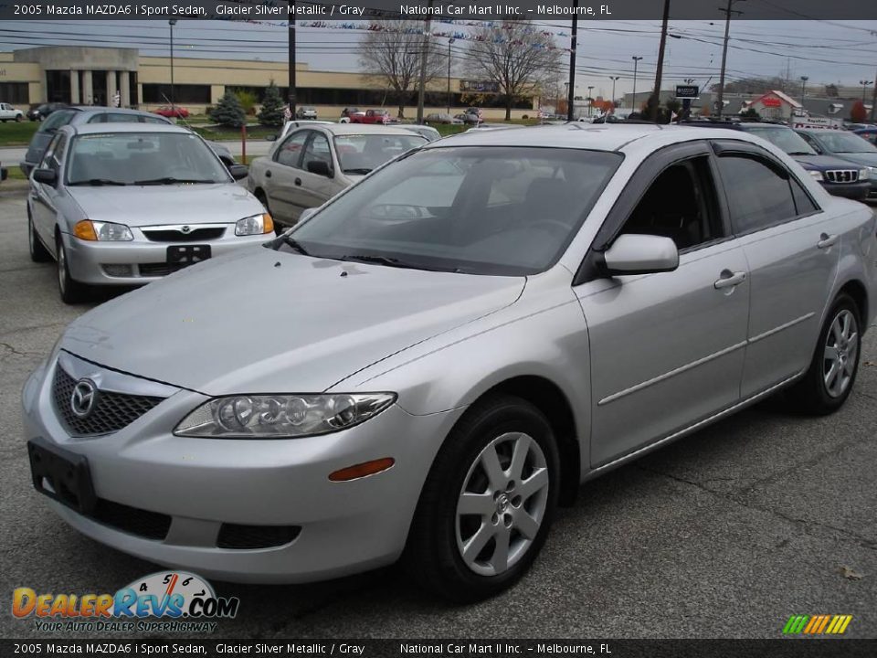 2005 Mazda MAZDA6 i Sport Sedan Glacier Silver Metallic / Gray Photo #1