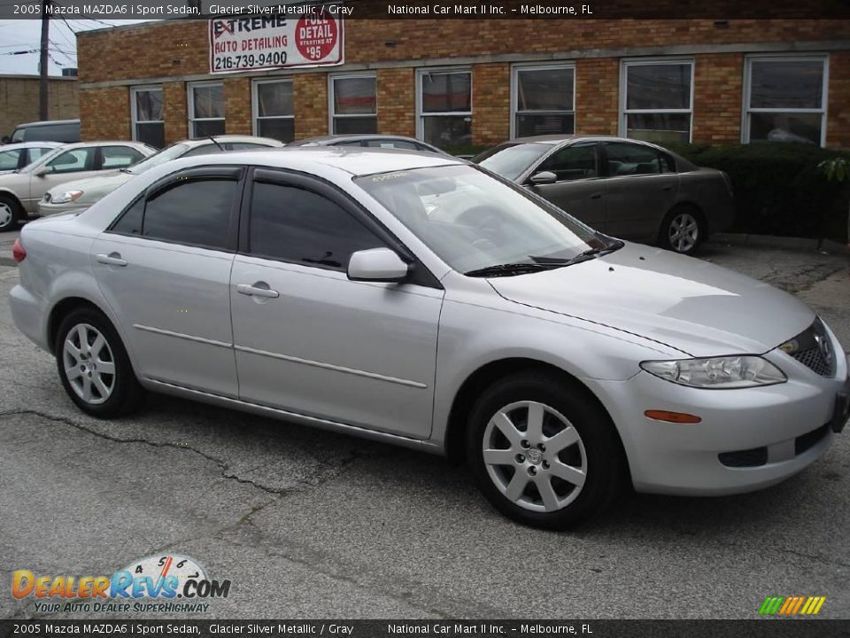 2005 Mazda MAZDA6 i Sport Sedan Glacier Silver Metallic / Gray Photo #4
