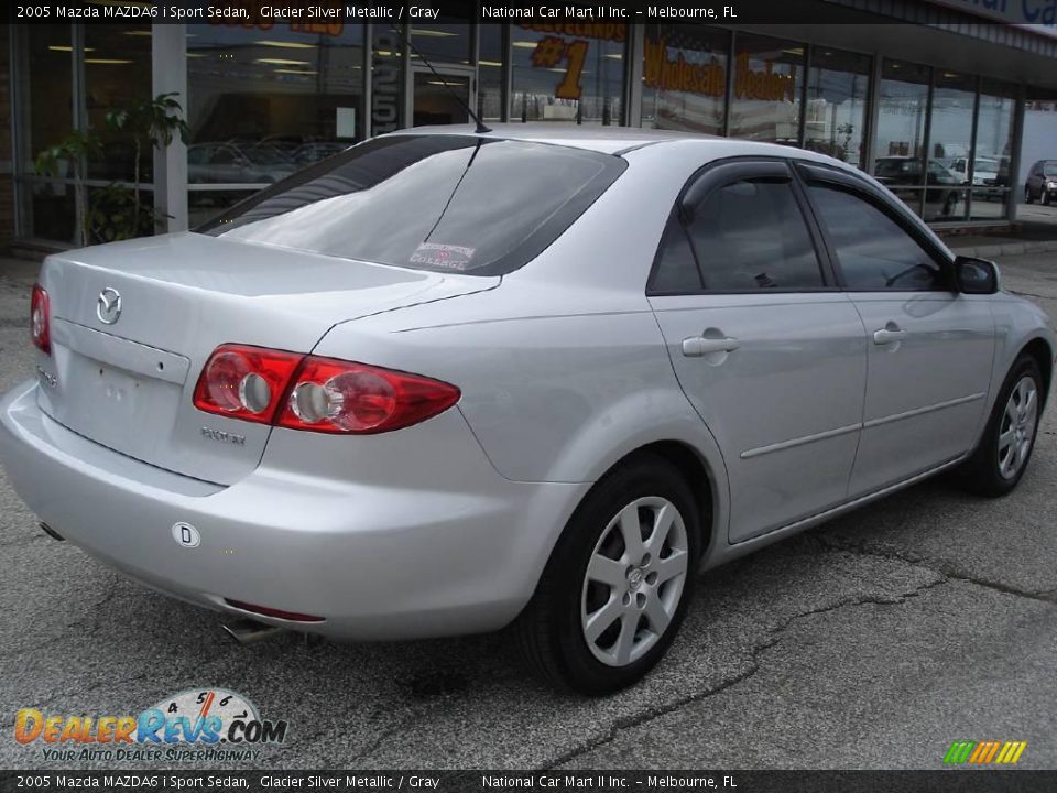2005 Mazda MAZDA6 i Sport Sedan Glacier Silver Metallic / Gray Photo #5