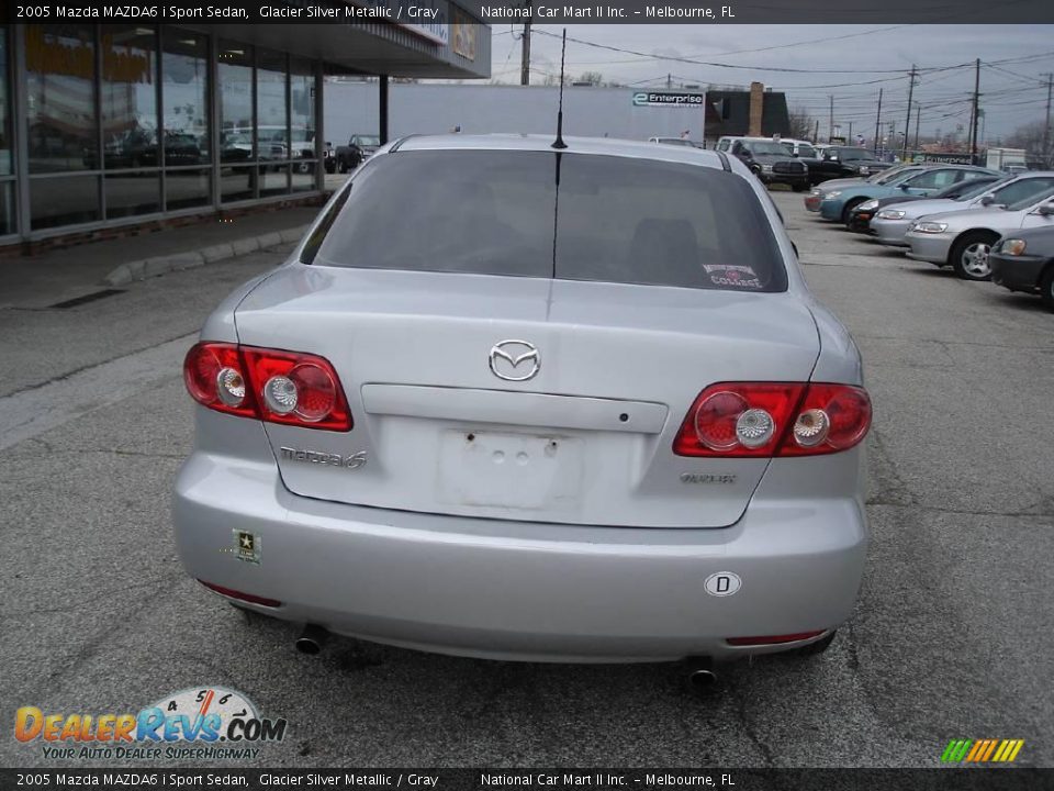 2005 Mazda MAZDA6 i Sport Sedan Glacier Silver Metallic / Gray Photo #6