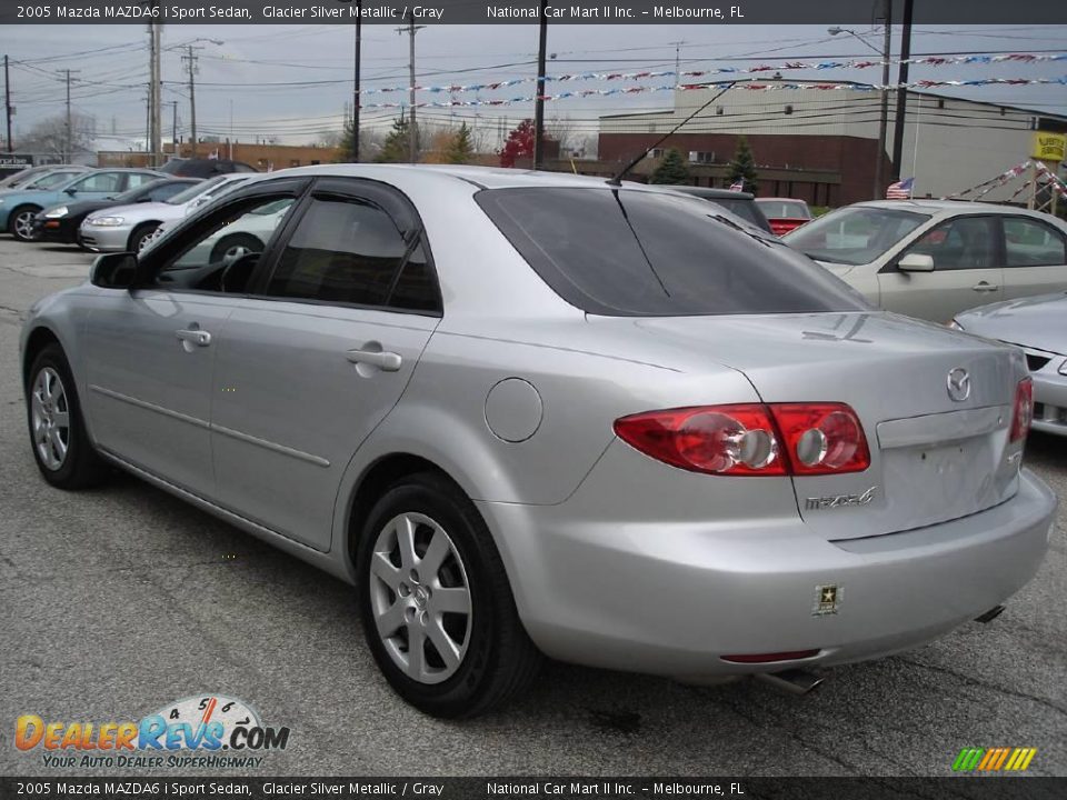 2005 Mazda MAZDA6 i Sport Sedan Glacier Silver Metallic / Gray Photo #7