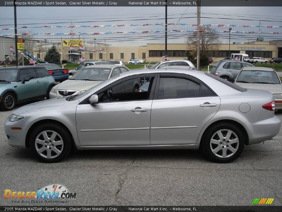 2005 Mazda MAZDA6 i Sport Sedan Glacier Silver Metallic / Gray Photo #8