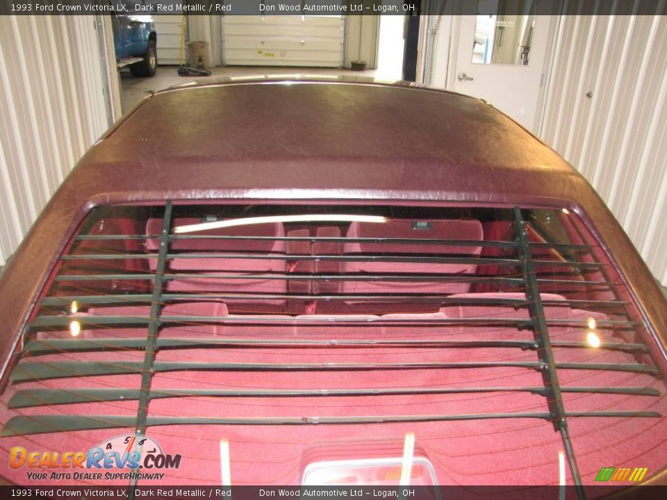 1993 Ford Crown Victoria LX Dark Red Metallic / Red Photo #4