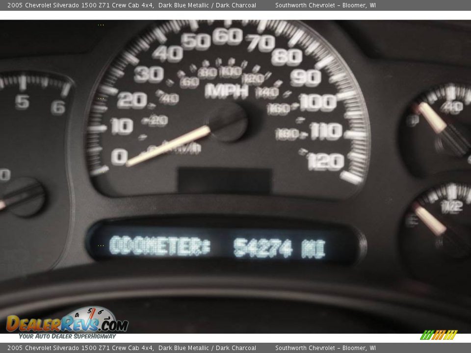2005 Chevrolet Silverado 1500 Z71 Crew Cab 4x4 Dark Blue Metallic / Dark Charcoal Photo #7