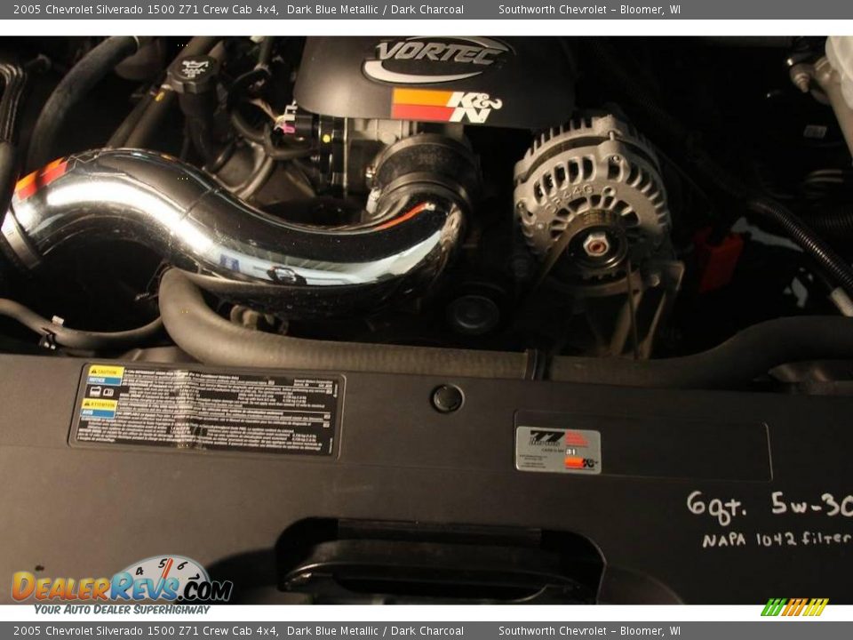 2005 Chevrolet Silverado 1500 Z71 Crew Cab 4x4 Dark Blue Metallic / Dark Charcoal Photo #9