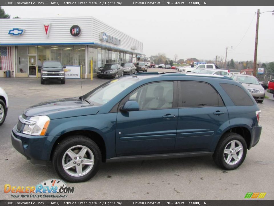 2006 Chevrolet Equinox LT AWD Bermuda Green Metallic / Light Gray Photo #1