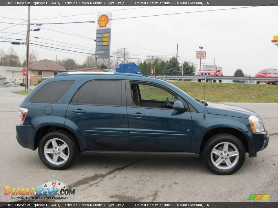 2006 Chevrolet Equinox LT AWD Bermuda Green Metallic / Light Gray Photo #10