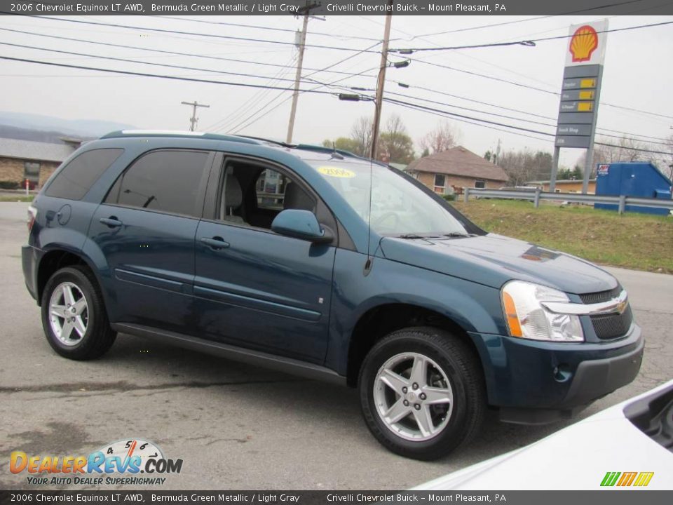 2006 Chevrolet Equinox LT AWD Bermuda Green Metallic / Light Gray Photo #11