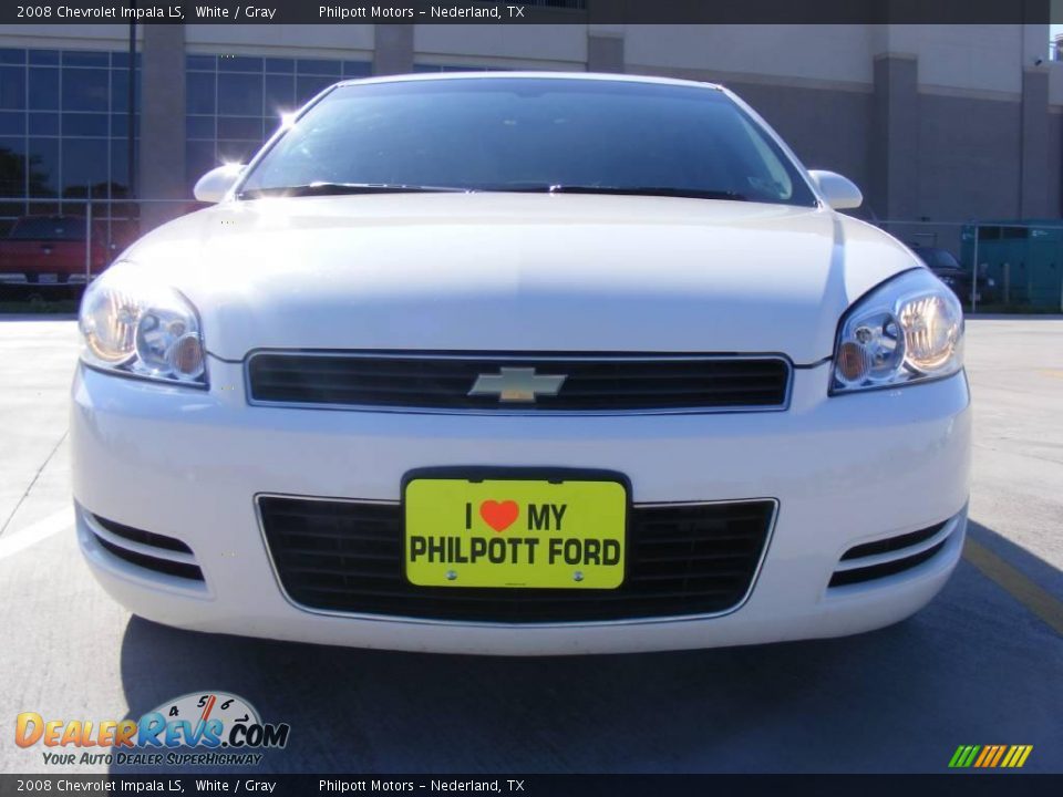 2008 Chevrolet Impala LS White / Gray Photo #9