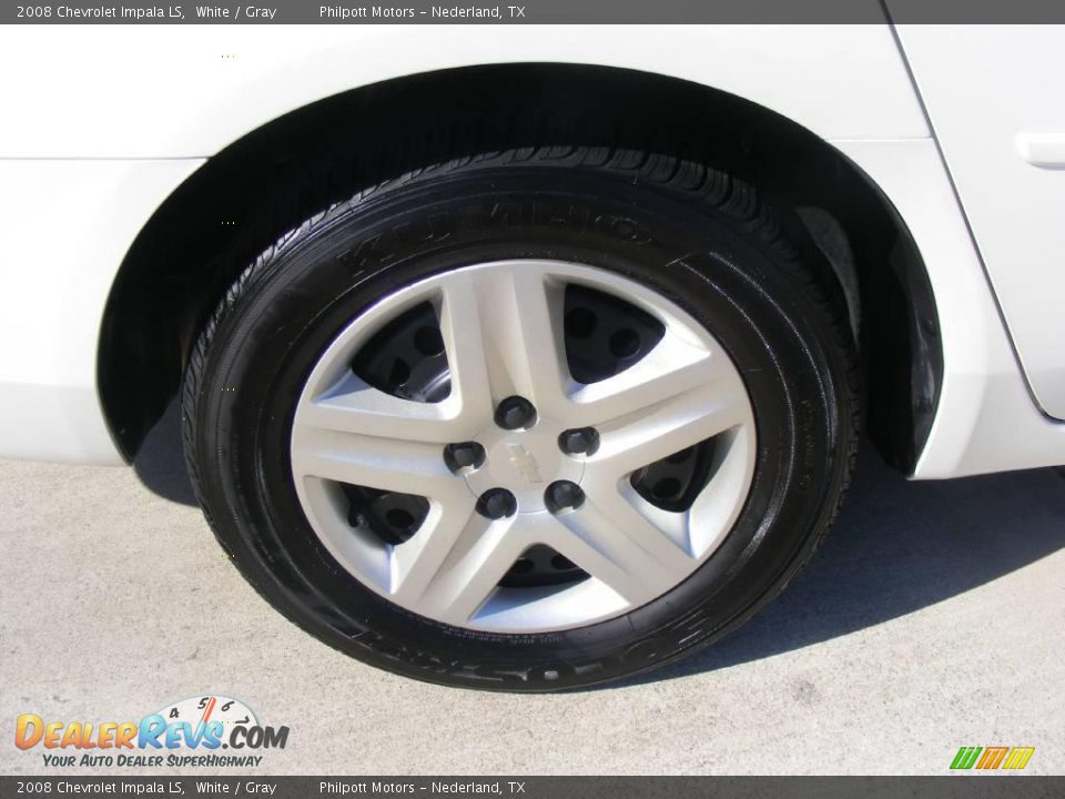 2008 Chevrolet Impala LS White / Gray Photo #14