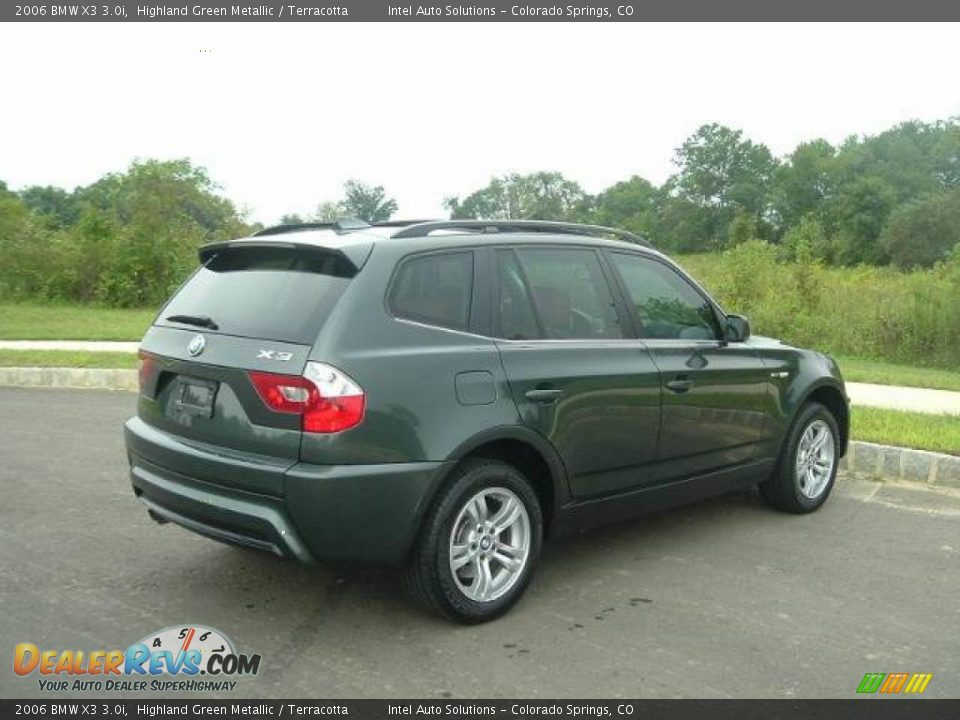 2006 BMW X3 3.0i Highland Green Metallic / Terracotta Photo #2