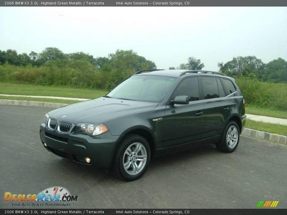 2006 BMW X3 3.0i Highland Green Metallic / Terracotta Photo #3