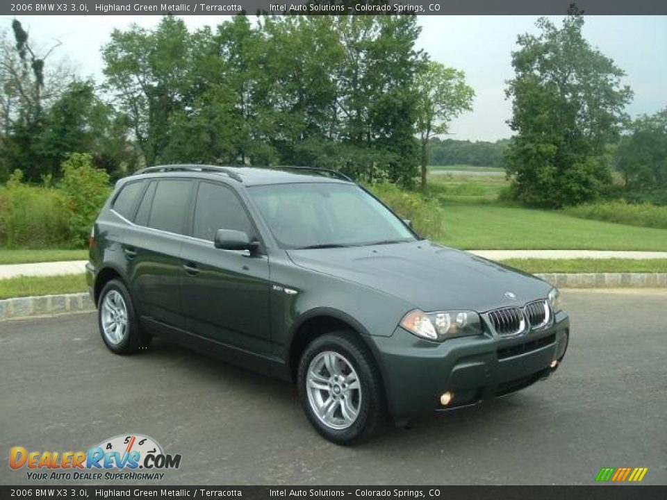 2006 BMW X3 3.0i Highland Green Metallic / Terracotta Photo #5