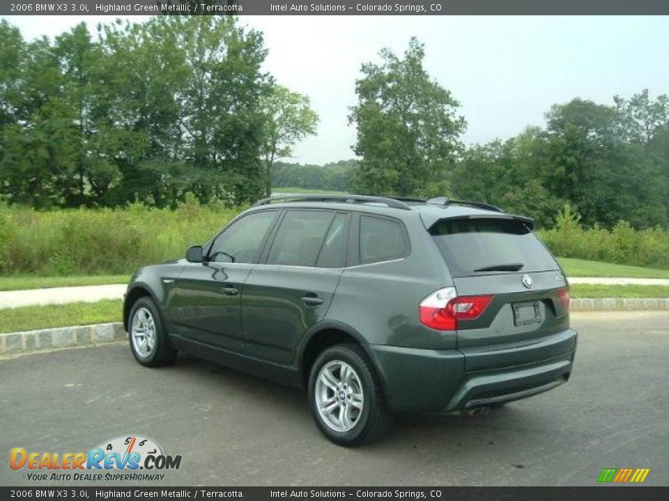2006 BMW X3 3.0i Highland Green Metallic / Terracotta Photo #6