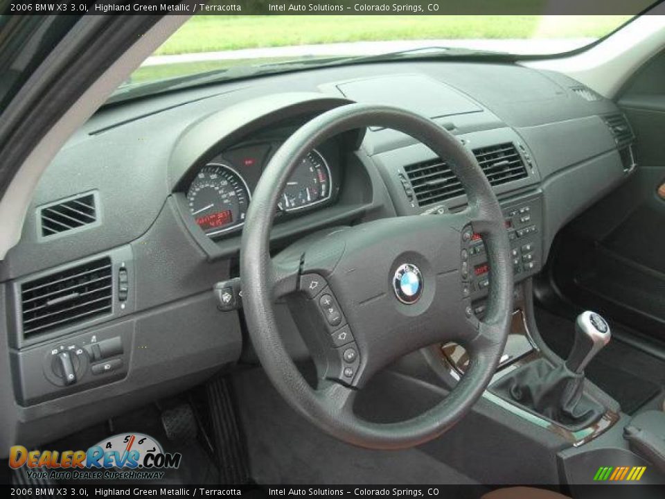 2006 BMW X3 3.0i Highland Green Metallic / Terracotta Photo #10