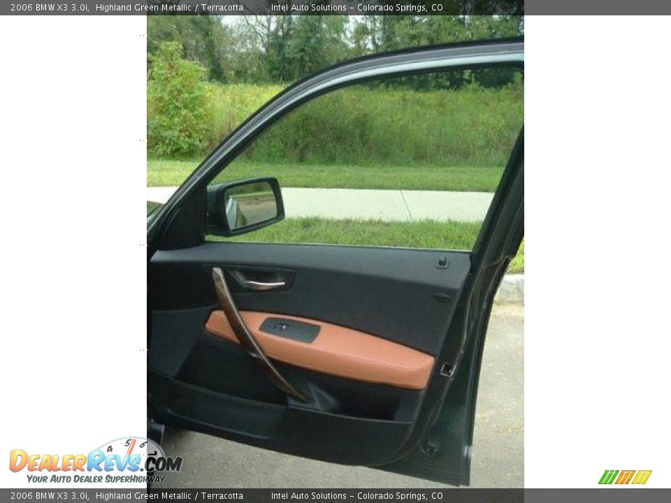 2006 BMW X3 3.0i Highland Green Metallic / Terracotta Photo #14