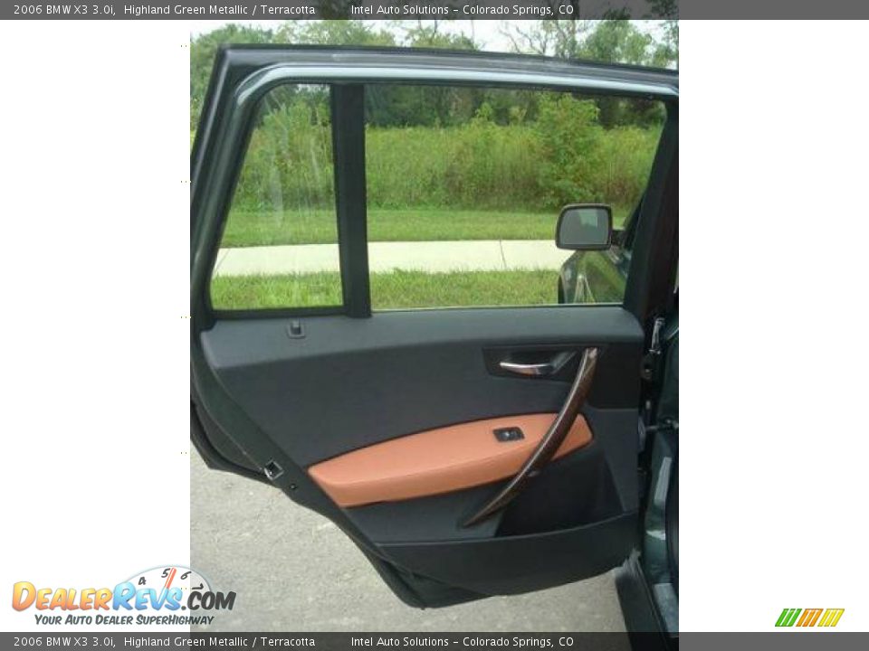 2006 BMW X3 3.0i Highland Green Metallic / Terracotta Photo #15