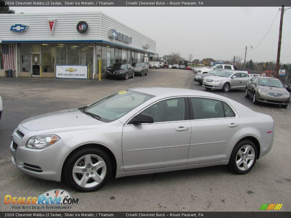 2009 Chevrolet Malibu LS Sedan Silver Ice Metallic / Titanium Photo #1