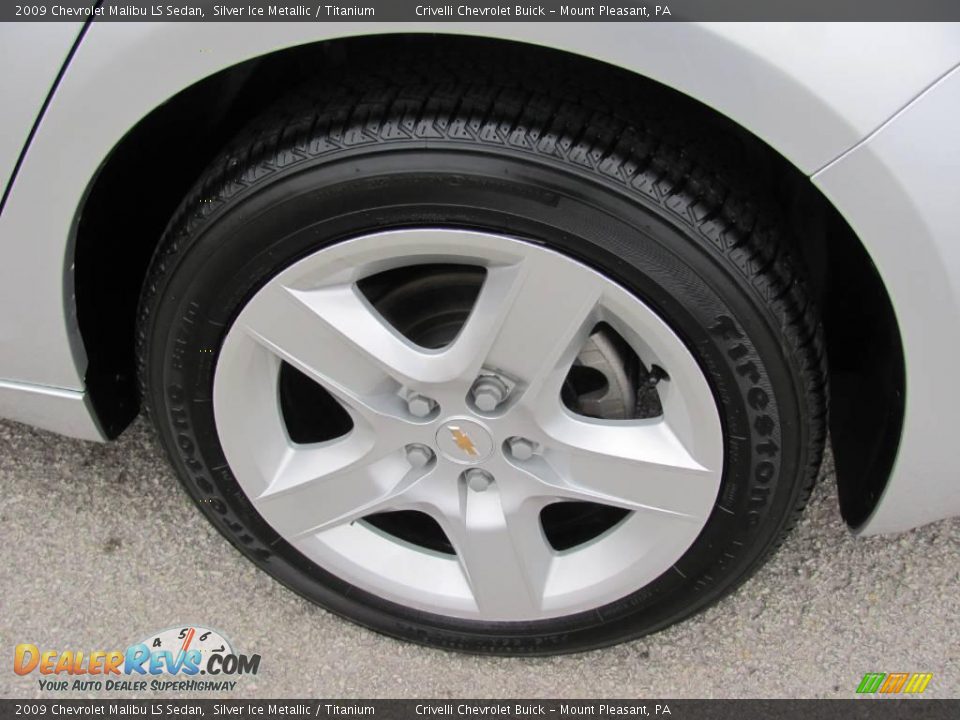 2009 Chevrolet Malibu LS Sedan Silver Ice Metallic / Titanium Photo #3