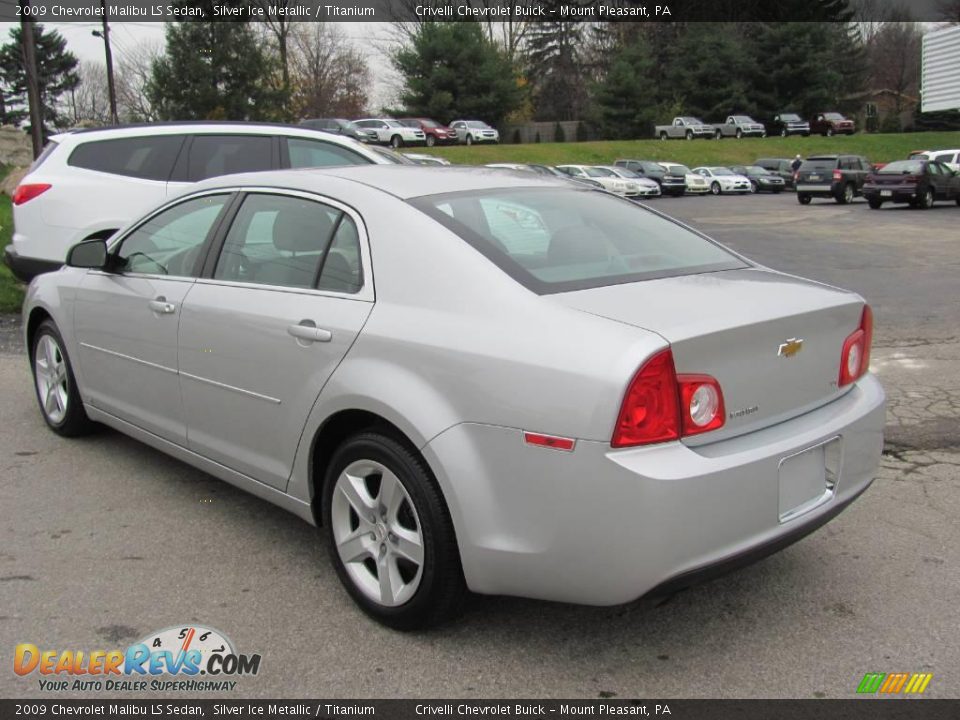 2009 Chevrolet Malibu LS Sedan Silver Ice Metallic / Titanium Photo #4