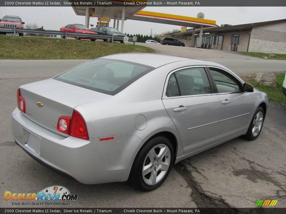 2009 Chevrolet Malibu LS Sedan Silver Ice Metallic / Titanium Photo #7