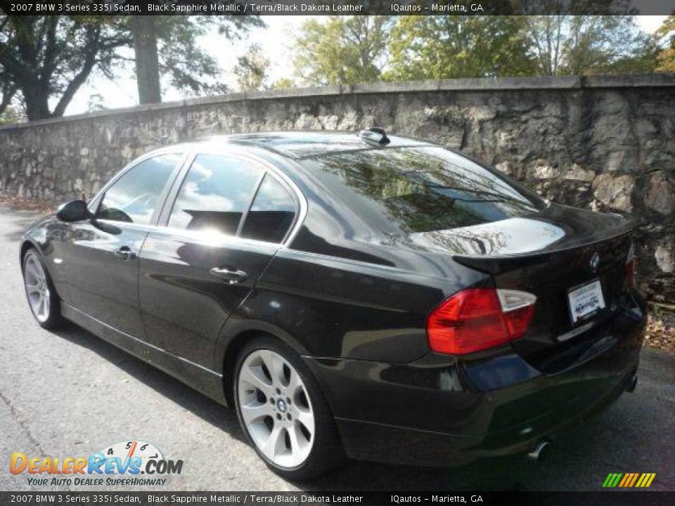 2007 BMW 3 Series 335i Sedan Black Sapphire Metallic / Terra/Black Dakota Leather Photo #3