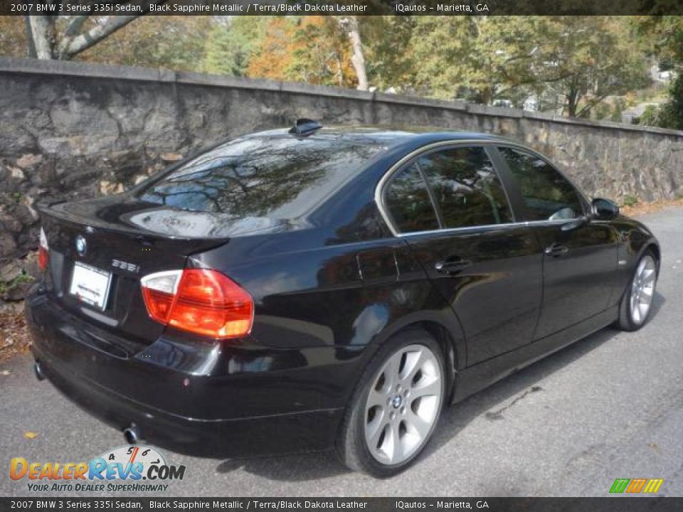 2007 BMW 3 Series 335i Sedan Black Sapphire Metallic / Terra/Black Dakota Leather Photo #4