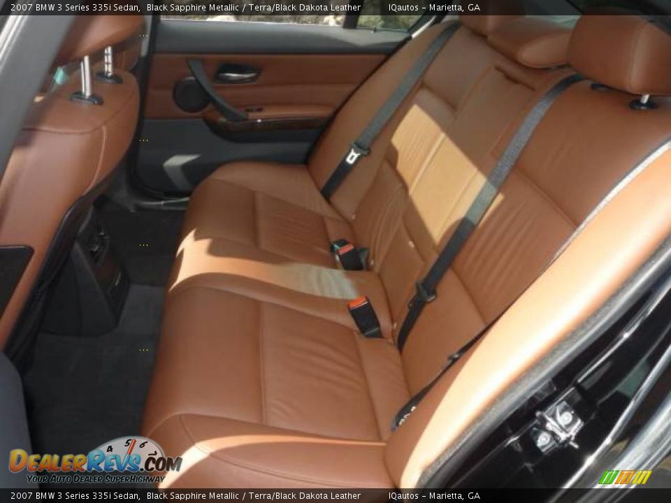 2007 BMW 3 Series 335i Sedan Black Sapphire Metallic / Terra/Black Dakota Leather Photo #8