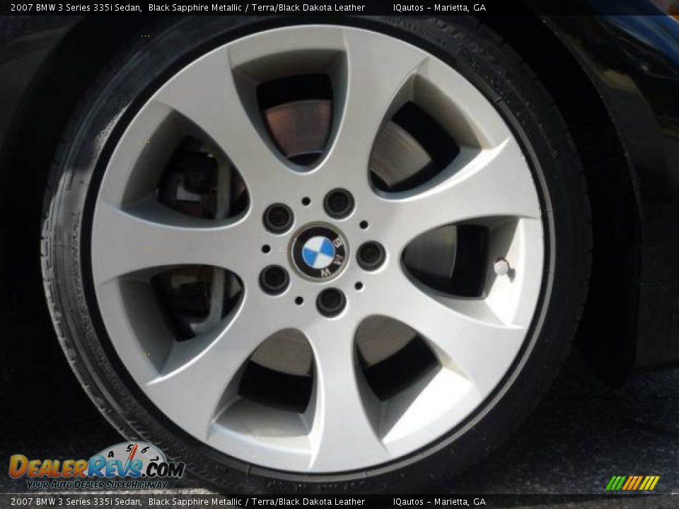 2007 BMW 3 Series 335i Sedan Black Sapphire Metallic / Terra/Black Dakota Leather Photo #10