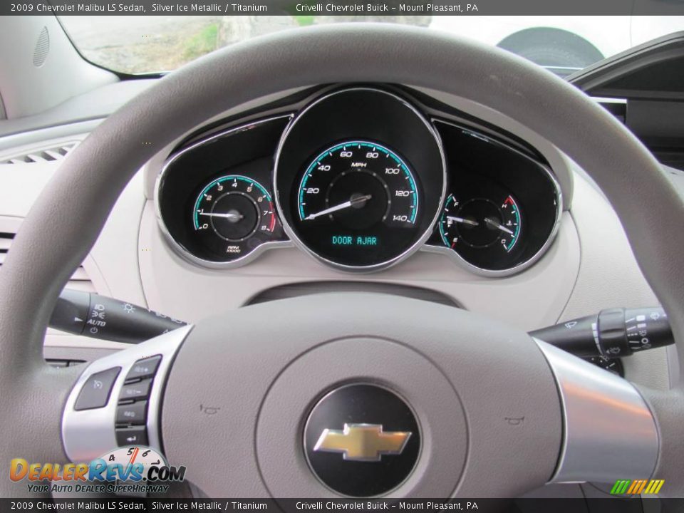 2009 Chevrolet Malibu LS Sedan Silver Ice Metallic / Titanium Photo #22