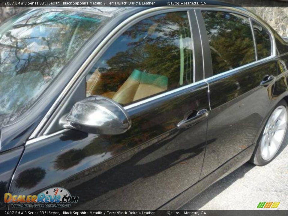 2007 BMW 3 Series 335i Sedan Black Sapphire Metallic / Terra/Black Dakota Leather Photo #14