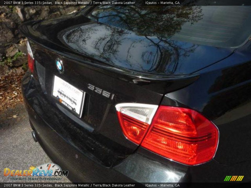 2007 BMW 3 Series 335i Sedan Black Sapphire Metallic / Terra/Black Dakota Leather Photo #17