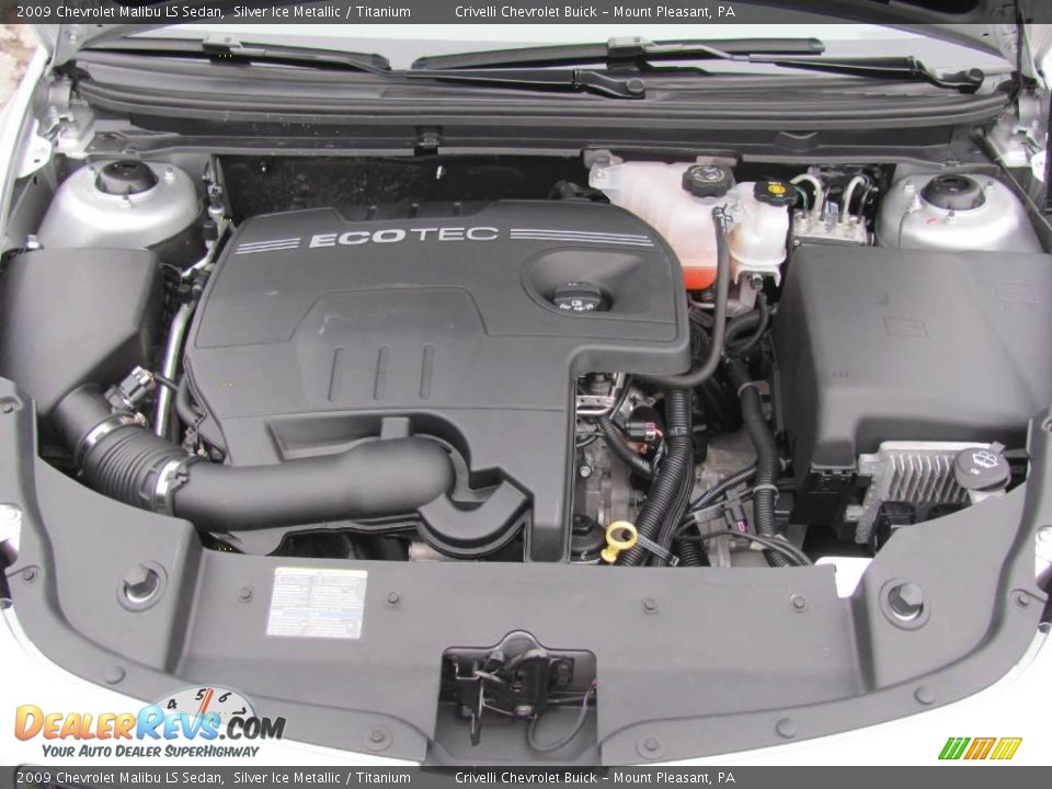 2009 Chevrolet Malibu LS Sedan Silver Ice Metallic / Titanium Photo #31