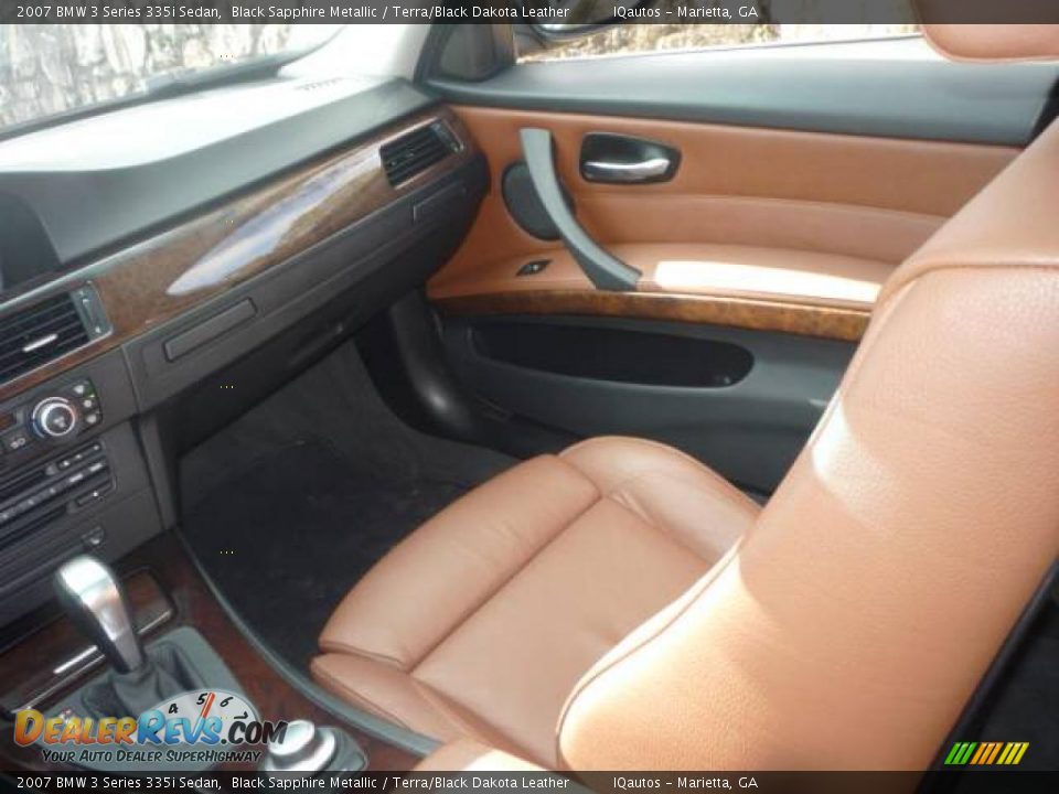 2007 BMW 3 Series 335i Sedan Black Sapphire Metallic / Terra/Black Dakota Leather Photo #22
