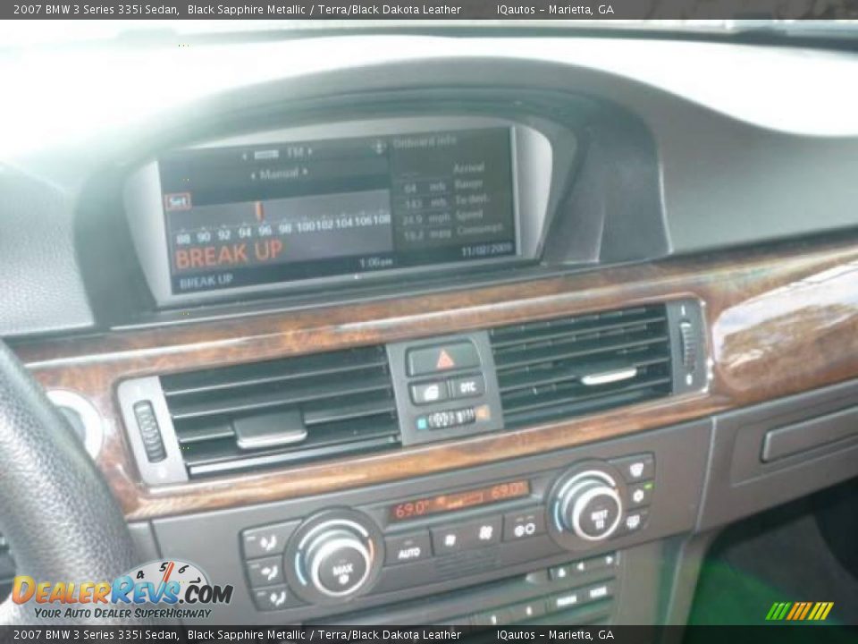 2007 BMW 3 Series 335i Sedan Black Sapphire Metallic / Terra/Black Dakota Leather Photo #23
