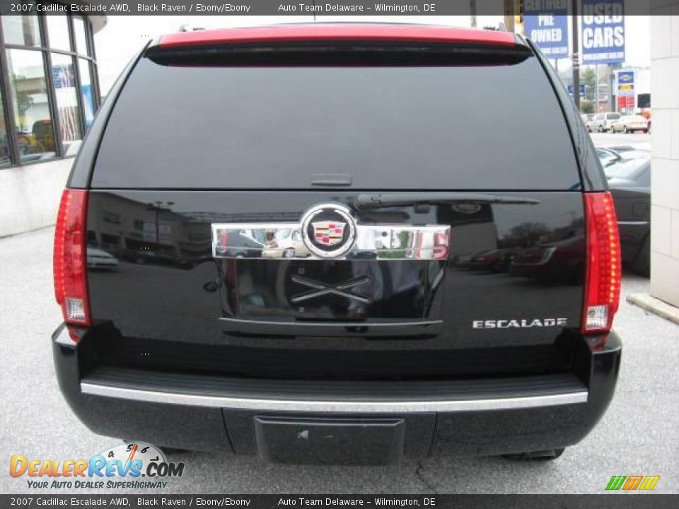 2007 Cadillac Escalade AWD Black Raven / Ebony/Ebony Photo #9