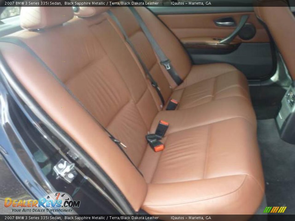 2007 BMW 3 Series 335i Sedan Black Sapphire Metallic / Terra/Black Dakota Leather Photo #32