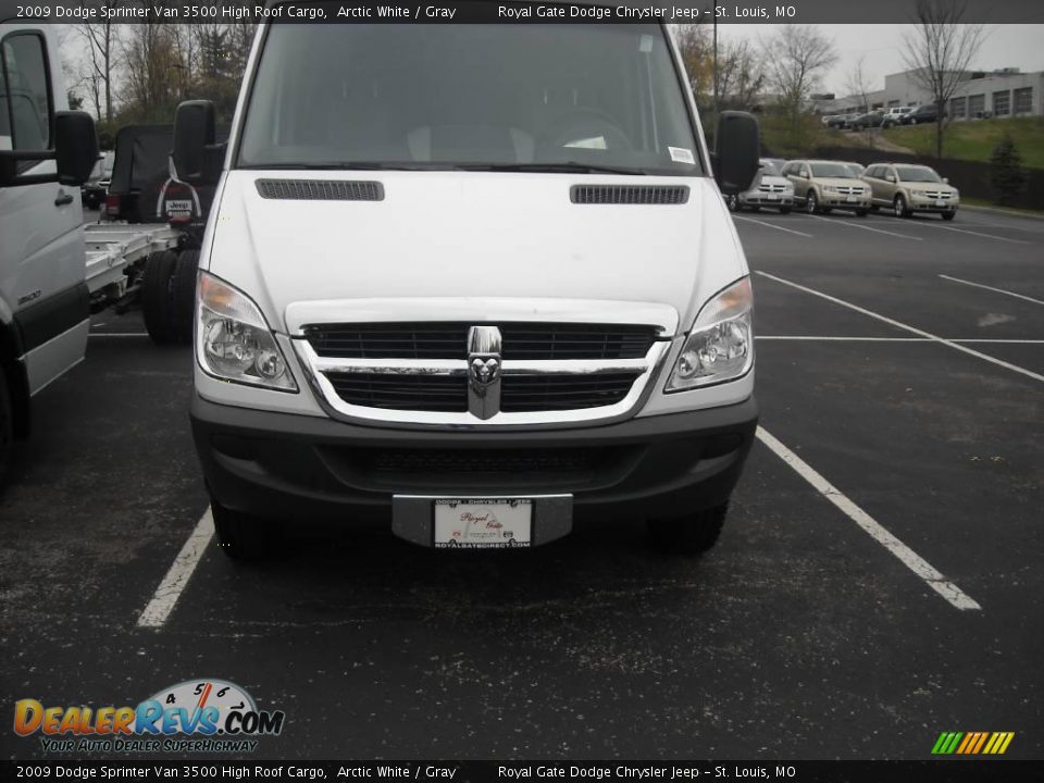 2009 Dodge Sprinter Van 3500 High Roof Cargo Arctic White / Gray Photo #3