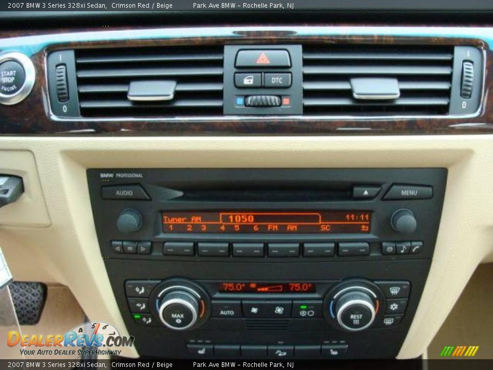 2007 BMW 3 Series 328xi Sedan Crimson Red / Beige Photo #15