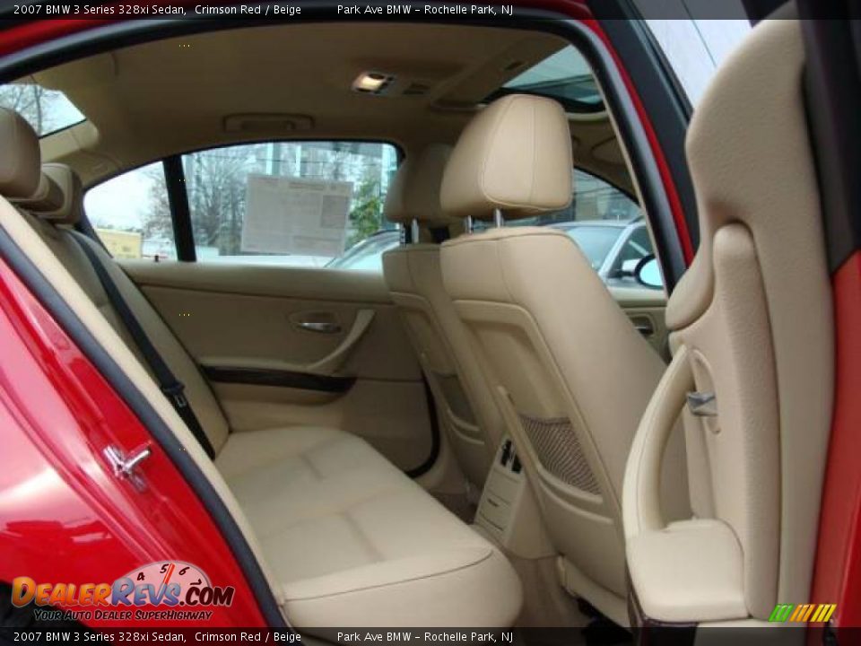 2007 BMW 3 Series 328xi Sedan Crimson Red / Beige Photo #20