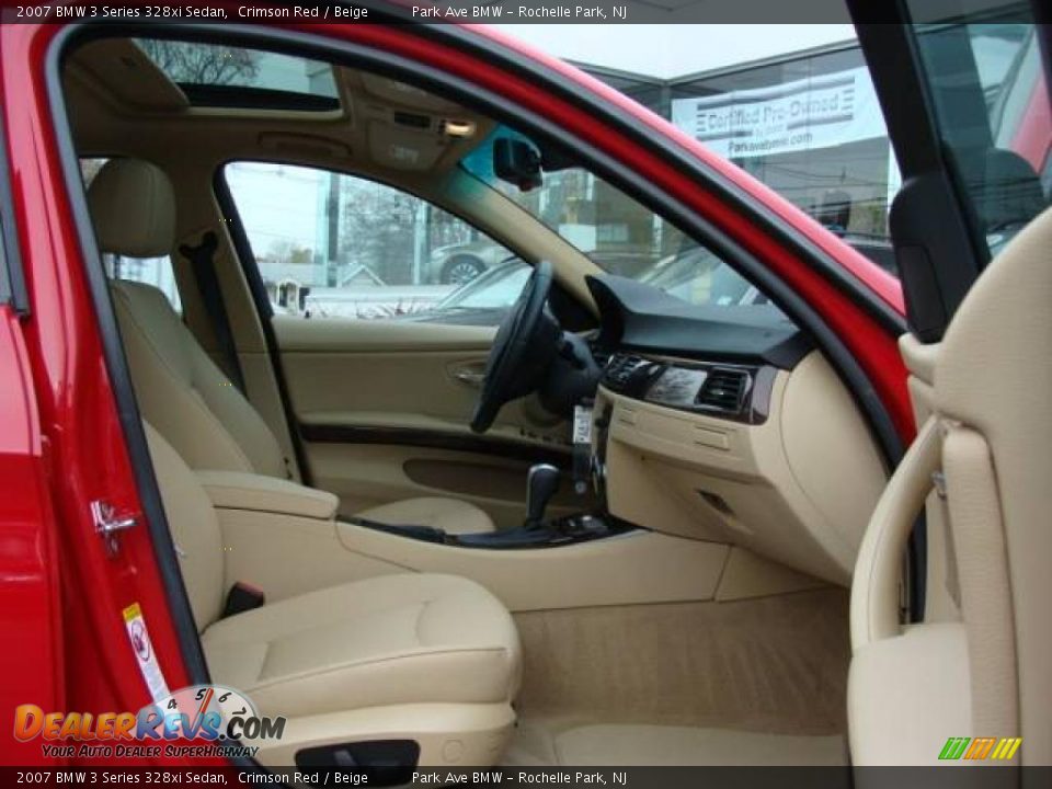 2007 BMW 3 Series 328xi Sedan Crimson Red / Beige Photo #22