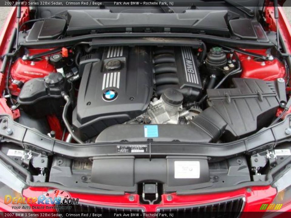 2007 BMW 3 Series 328xi Sedan Crimson Red / Beige Photo #25