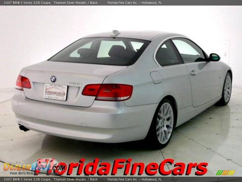 2007 BMW 3 Series 328i Coupe Titanium Silver Metallic / Black Photo #2