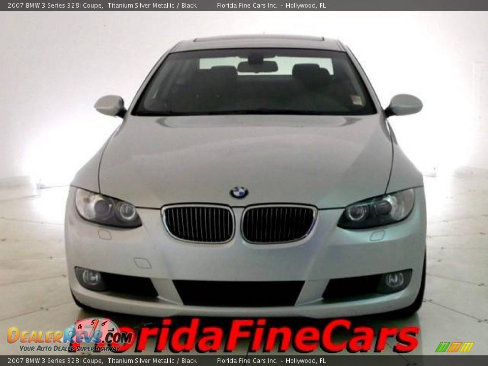 2007 BMW 3 Series 328i Coupe Titanium Silver Metallic / Black Photo #5