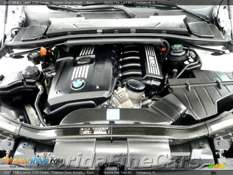2007 BMW 3 Series 328i Coupe Titanium Silver Metallic / Black Photo #9