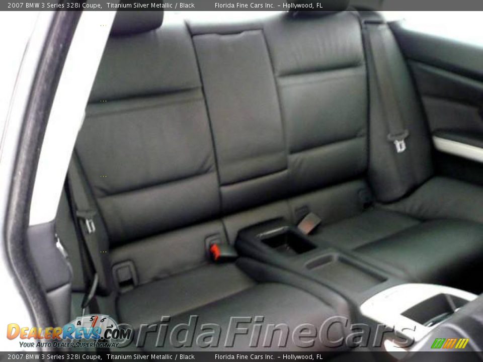 2007 BMW 3 Series 328i Coupe Titanium Silver Metallic / Black Photo #14