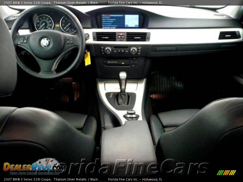 2007 BMW 3 Series 328i Coupe Titanium Silver Metallic / Black Photo #15